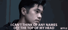 I Cant Think Of Any Names Off The Top Of My Head Zach Dempsey GIF - I Cant Think Of Any Names Off The Top Of My Head Zach Dempsey Ross Butler GIFs