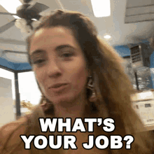 Whats Your Job Lauren Francesca GIF