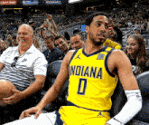 Tyrese Haliburton Sit GIF - Tyrese Haliburton Sit Indiana Pacers GIFs