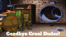 Tmnt Michelangelo GIF - Tmnt Michelangelo Goodbye Cruel Dudes GIFs