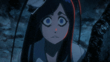 Bambina Stare With An Horrifyingly Stare And Shock But Not Scared GIF