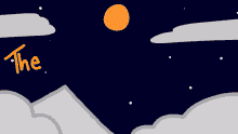 The Moon The Moon Is Orange GIF - The Moon The Moon Is Orange Orange Moon GIFs