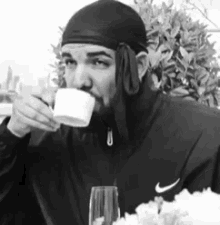 Drake Sips Tea GIF - Drake Sips Tea Ah GIFs