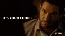 Its Your Choice Lucifer Morningstar GIF - Its Your Choice Lucifer Morningstar Tom Ellis GIFs