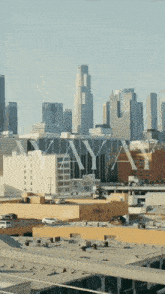 an aerial view of a city with the word yaya visible