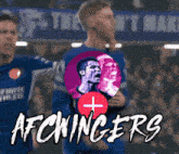 a picture of a soccer player with the words afcwinger 's on the bottom