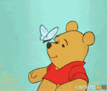 Winnie The Pooh Happy GIF - Winnie The Pooh Happy Butterfly GIFs