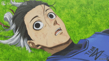 a man with a blue shirt that says team x on it