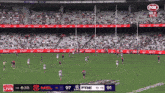 a fox live broadcast of a soccer game with a score of 97 to 91