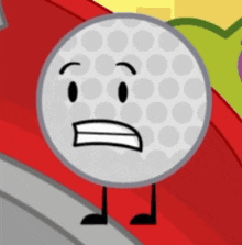 Golf Ball Golfball GIF - Golf Ball Golfball Golfball Bfdi GIFs