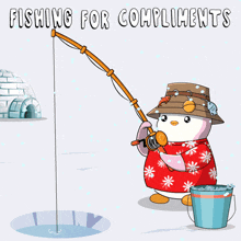 fish fishing comment attention penguins