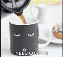 Coffee Mug Waking Up GIF