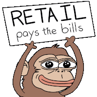 Retail Pays The Bills Hedera Sticker