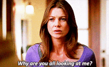 Greys Anatomy Meredith Grey GIF - Greys Anatomy Meredith Grey Why Are You All Looking At Me GIFs