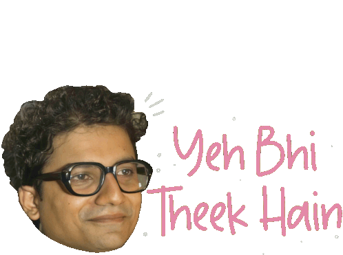 Yeh Bhi Theek Hain Robin Sticker - Yeh Bhi Theek Hain Robin Priyanshu Painyuli Stickers