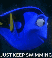 just keep swimming finding nemo dory keep going move on