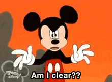 Mickey Mouse Am I Clear GIF