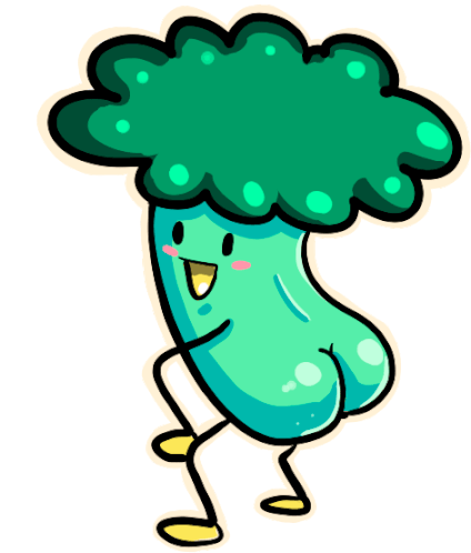 Broccoli Butt Sticker - Broccoli Butt Dance Stickers