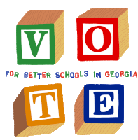 Vote For Better Schools In Georgia Sticker - Vote For Better Schools In Georgia Vote For Better Schools In Georgia Stickers