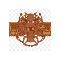 a drawing of an ancient egyptian symbol with an eye of horus