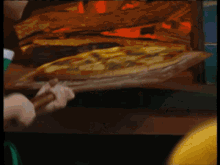 Barney Pizza GIF - Barney Pizza Straight From The Oven GIFs