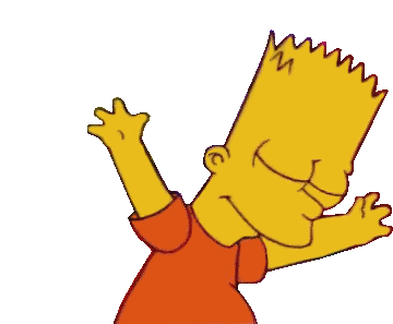 The Simpsons Bart Simpson Sticker - The Simpsons Bart Simpson Bart Dancing  - Discover & Share GIFs