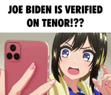 Joe Biden Is Verified On Tenor Anime GIF - Joe Biden Is Verified On Tenor Anime D4dj GIFs