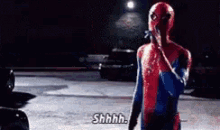 Spiderman Spidey GIF - Spiderman Spidey Shh GIFs