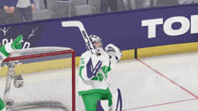 a hockey player with the number 23 on their jersey