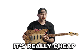 Its Really Cheap Jared Dines Sticker - Its Really Cheap Jared Dines A Cheap Guitar Stickers