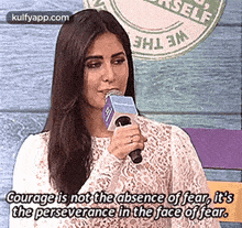 Selfwe Thecourage Is Not The Absence Of Fear, It'Sthe Perseverance In The Face Of Fear..Gif GIF