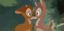 Bambi Deer GIF - Bambi Deer Kiss GIFs