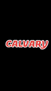 the word calvary is surrounded by a fire ring