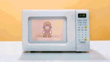 a white microwave with the time of 2:39
