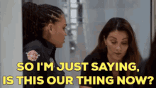 Station19 Vic Hughes GIF - Station19 Vic Hughes So Im Just Saying Is This Our Thing Now GIFs