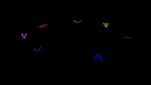 the word rise is surrounded by a rainbow of colored smoke