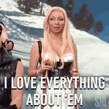 I Love Everything About Em Donatella Versace GIF - I Love Everything About Em Donatella Versace Saturday Night Live GIFs