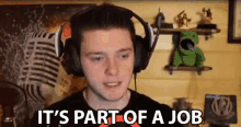 Its Part Of A Job Colton Wall GIF - Its Part Of A Job Colton Wall Part Of The Job GIFs