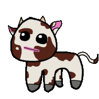 Cow Yippee Sticker