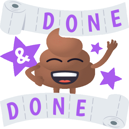Done Done Happy Poo Sticker - Done Done Happy Poo Joypixels Stickers