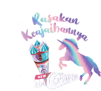 Unicornetto Icecream Sticker - Unicornetto Icecream Cornetto Stickers