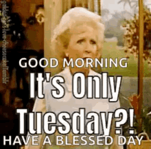 Its Only Tuesday Betty White GIF - Its Only Tuesday Betty White Faint GIFs