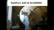 a picture of a bathroom with a caption that says raxpol 's ass is scannin