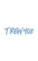 a white background with blue text that says trev 408