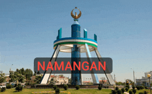 a large building with the word namangan written on it