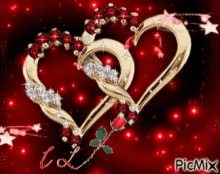 Hearts Roses GIF - Hearts Roses I Love You GIFs