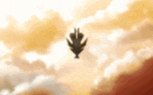 a person is flying through the air with a leaf on their head .
