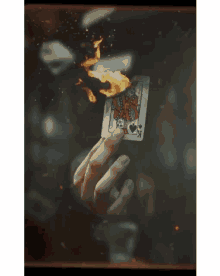 Ashes To Ashes Card GIF - Ashes To Ashes Card Burning GIFs
