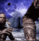 a man with a beard is standing in front of an igloo and the words dionellgames are on the bottom of the image