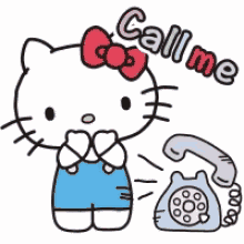 Hello Kitty Call Me GIF - Hello Kitty Call Me GIFs